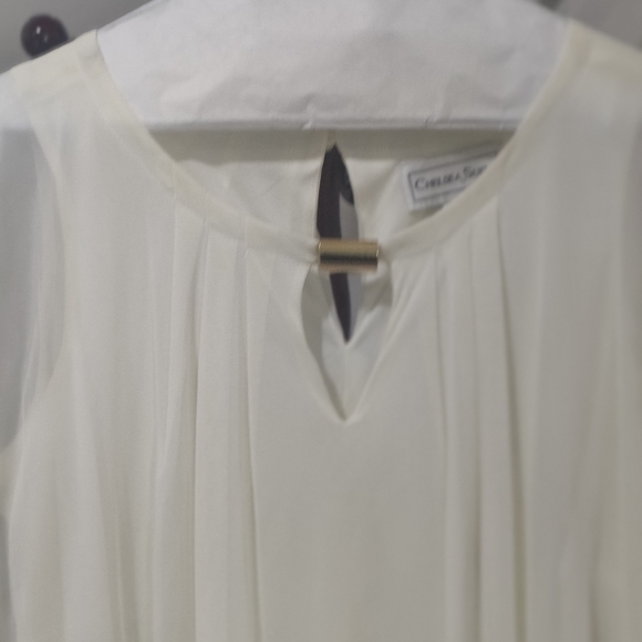 Chelsea & Violet Ivory and Beige Midi Dress - Picture 4 of 4